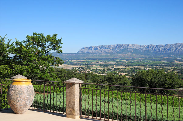 Mount Sainte-Victoire as seen from Chateau Grand Boise