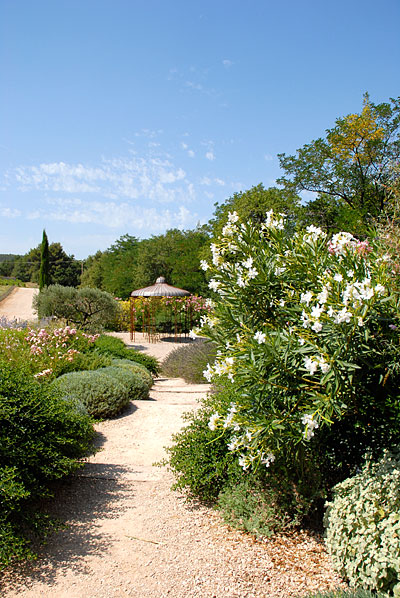 The gardens of Chateau Grand Boise