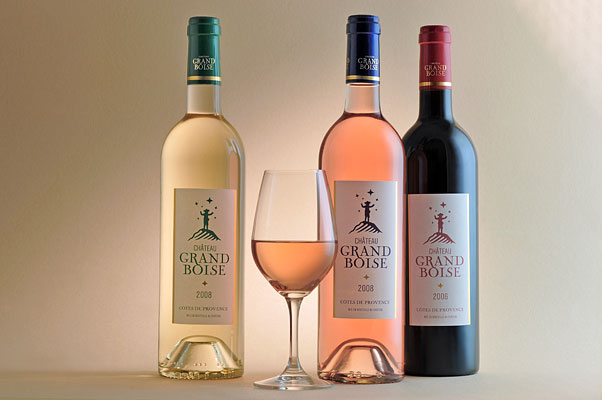 The three colours from Chateau Grand Boise